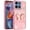 Light Pink, variant on Phone Case for Motorola Moto G Play 5G 2026/ 5G 2025/ 5G2026 Glitter Bling Butterfly Stand Metallic Edge Hybrid Shockproof Grip Durable Camera Protection Stylish Design Cover Pink
