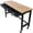 Black, variant on 60in Work Bench with Drawer Storage, Bamboo Wood Work Table with Wheels for Garage Home Office, Steel Frame, Black