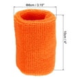 thumbnail image 2 of Uxcell 8x10cm Sport Wrist Bands Cotton Absorbent Athletic Sweatband, Orange, 6 Pack, 2 of 6