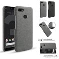 thumbnail image 3 of TORUBIA For Google Pixel 3 XL Back Case Ultra Thin Hard PC Woven Design Anti-scratch Phone Protector,Can effectively extend service life Black, 3 of 8