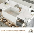 thumbnail image 5 of Boyel Living 48" Bathroom Cabinet Farmhouse Sink Bathroom Vanity in Grey Quartz stone worktop, 5 of 6
