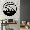 thumbnail image 4 of Craftnamesign Custom Cleveland Skyline Basketball Metal Sign LED Light, Basketball Player Name Sign, 4 of 5