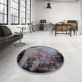 thumbnail image 4 of Ahgly Company Machine Washable Indoor Rectangle Industrial Modern Black Eel Black Area Rugs, 5' x 8', 4 of 7