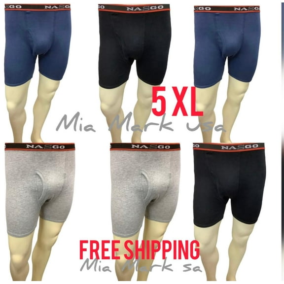 BRAND NEW MEN'S 4  PAIRS BOXER BRIEF UNDERWEAR SIZE-5  XL WITH FREE SHIPPING