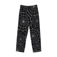 thumbnail image 4 of Balery Spider Web Black print Men's Pajama Pants,Ultra Lightweight Pjs,Lounge Pant-Large, 4 of 9