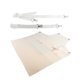 thumbnail image 5 of Delantal de trabajo de PU a la moda para hombres y mujeres, delantal de cocina con correas ajustables, delantal impermeable para barbacoa, hornear, ca Blanco, 5 of 9