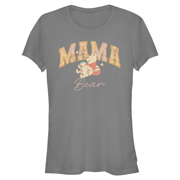 Juniors Winnie the Pooh Collegiate Mama Bear T Shirt