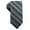 Charcoal/Turquoise, variant on RYAN SEACREST DISTINCTION Mens Gray Bragg Striped Slim Neck Tie