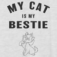 thumbnail image 2 of Women's Aristocats Marie My Cat Is My Bestie Racerback Tank Top White Heather Medium, 2 of 4