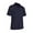Navy, variant on Monterey Club Men's Dry Swing Melange Stripe Texture Golf Polo Shirt #1678