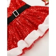 thumbnail image 6 of Qiylii Girl’s Sister Matching Christmas Sequin Mesh Yarn Stitching Fly Sleeve Romper/Dress, 6 of 9