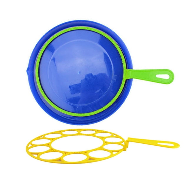 Making Bubble Wand Set with Tray Pop Shape Bubble Maker Funny Easy to Use Bubble Making Toy for Kids Outdoor