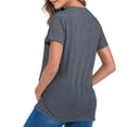 thumbnail image 4 of gakvbuo Funny Maternity Shirts For Pregnant Women Plus Size Maternity Tops Ladies Fashion Solid Color Print Short Sleeve Pregnant Woman Casual Clothe Top, 4 of 4