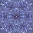 thumbnail image 1 of Ahgly Company Machine Washable Indoor Square Transitional Sky Blue Area Rugs, 4' Square, 1 of 7
