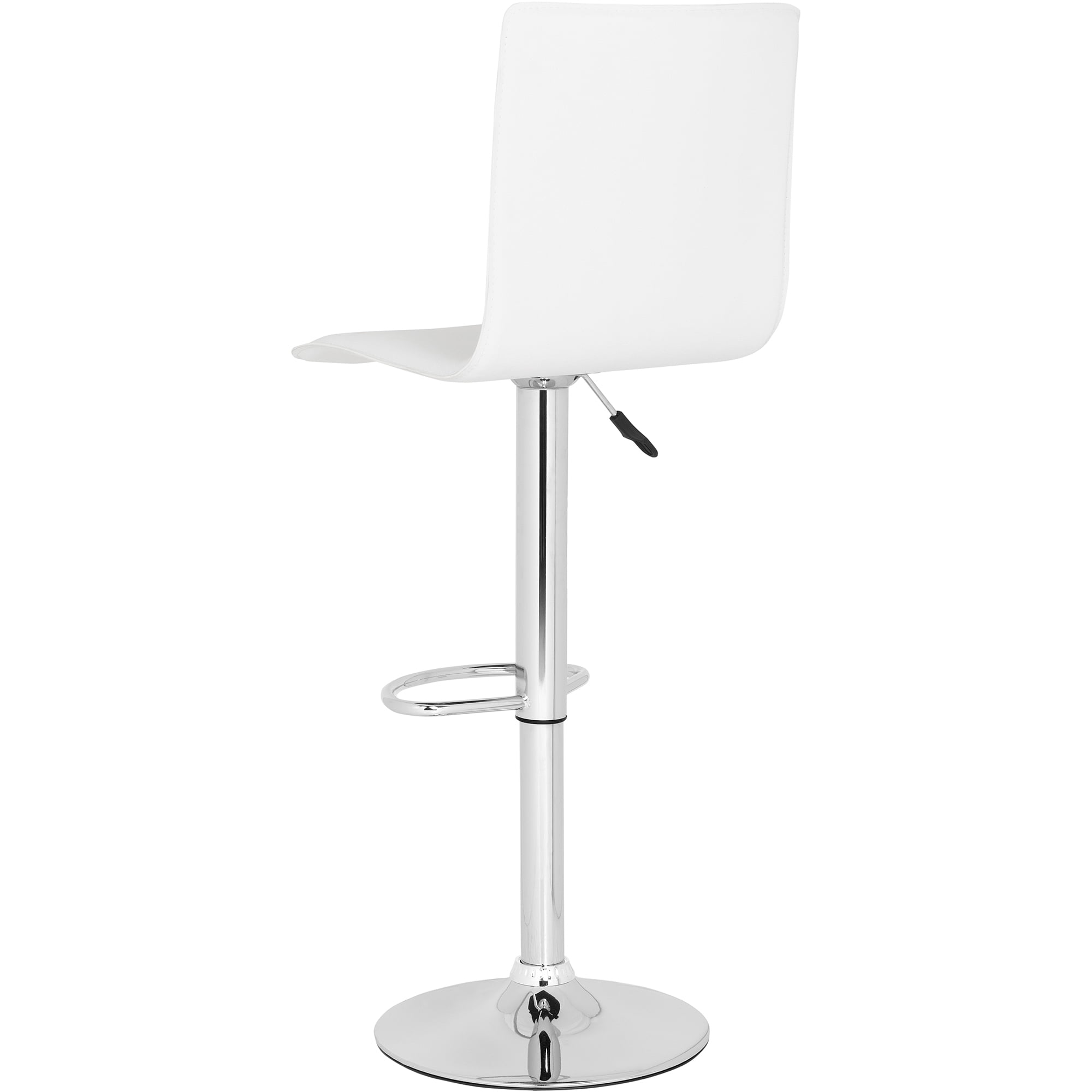 SAFAVIEH Magda Chrome Steel Swivel Barstool, White