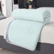 thumbnail image 4 of Edredón de verano suave y lavable – Manta transpirable para clima cálido, ropa de cama de poliéster agradable para la piel con estampado de hojas, lavable a máquina., 4 of 6