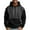 Black, variant on Men’s Pullover Hoodie Long Sleeve Drawstring Hooded Sweatshirt Kangaroo Pocket Casual Loose Fit Top Black L