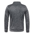 thumbnail image 5 of Havenx Mens Mock Neck Sweatshirt 1/4 Zipper Long Sleeve Sweatshirts Stand Collar Knitted Pullover Sweatshirt Warm Slim Fit Comfy Lightweight Workout Tops,Dark Gray XL, 5 of 5