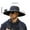 Black, variant on Outdoor Wide Brim Sun Hat with 2 Solar Fan,Men's Wide Brim Solar Fan Outdoor Fishing Hat,UPF 50 Bucket Fishing & Beach Hat with 3-Speed Fan,Solar & USB Charging