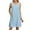89# Sky Blue, variant on UoCefik Women's Swimsuit Cover Up Spaghetti Strap Eyelet Bathing Suit Cover Ups Sleeveless Beach Cover Up Dress with Pockets Black S