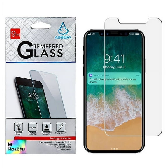 Apple iPhone Xs Max (6.5") (2018 Model) Shockproof Tempered Glass LCD Screen Protector Guard Clear for Apple iPhone Xs Max