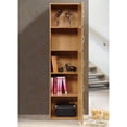 thumbnail image 3 of Pemberly Row Wood Bookcase with 5 Door/5 Shelf in Beech, 3 of 5
