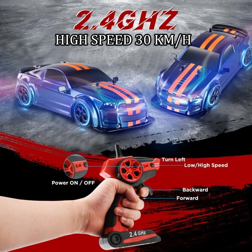 AIGIA RC Drift Car 1:14 Remote Control Car 4WD 30KM/H High Speed Racing RC Drifting Car Gifts Toy