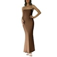 thumbnail image 4 of Michellecmm  Women's Bodycon Long Dress Spaghetti Strap Dress Backless Dress, 4 of 9
