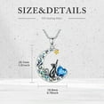 thumbnail image 4 of DVEATR Sterling Silver Black Cat Necklaces for Women with 12 Birthstones Birthday Jewelry for Girlfriend Wife Daughter Mom, 4 of 10