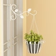 thumbnail image 7 of Limei 1Pcs Hanging Plant Bracket 12in Metal Wrought Iron Planter Hooks Wall Mounted Decorative Hanger Hook for Hanging Indoor Outdoor Planter Flower Pot Bird Feeder Wind Chime Lanterns (White), 7 of 7