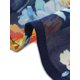 thumbnail image 5 of Blusas de mujer de tallas grandes Agnes Orinda 2026 Verano con cuello en V, manga corta, capa casual, floral 2X azul oscuro, 5 of 6