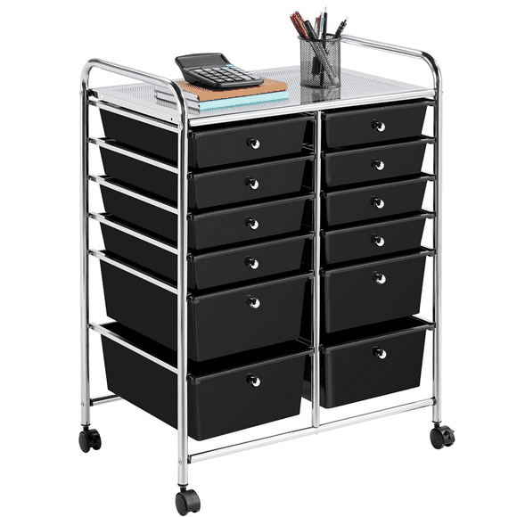 Rolling Craft Cart With Drawers
