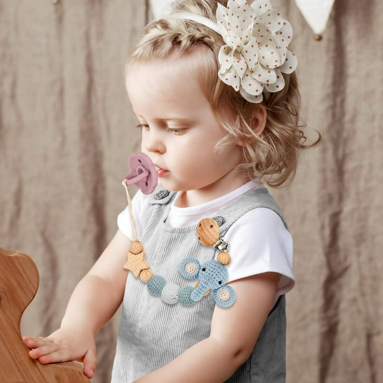 Pacifier Clip, Cute Animal Pacifier Holder Clip for Boys and Girls