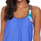 thumbnail image 3 of Tankini push up con tiras en la espalda y estampado a rayas con pantalones cortos Xemadio LRWJ305-1, 3 of 9