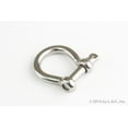 thumbnail image 2 of Stainless Steel 5/16 Inch Marine Anchor Bow Shackle with 8mm Screw Pin 1400 Pound Chain D Ring Qty 1, 2 of 3