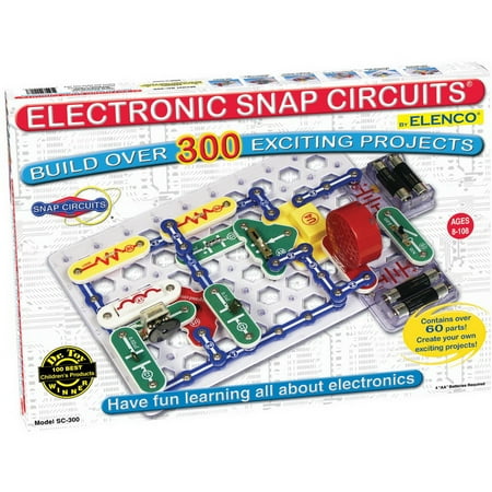 Snap Circuits Classic SC-300 Electronics Exploration Kit | Over 300 Projects | Full Color Project Manual | 60+ Snap Circuits Parts | STEM Educational Toy for Kids (Best Electronic Kits For Kids)