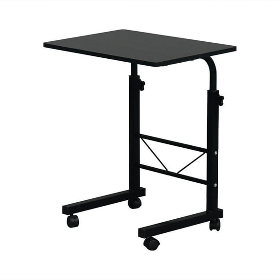 EasingRoom Adjustable Computer Desk Office Home  Mobile Laptop Table with Wheels ,Black