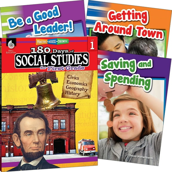 Learn-At-Home: Learn-At-Home: Social Studies Bundle Grade 1: 4-Book Set (Other)