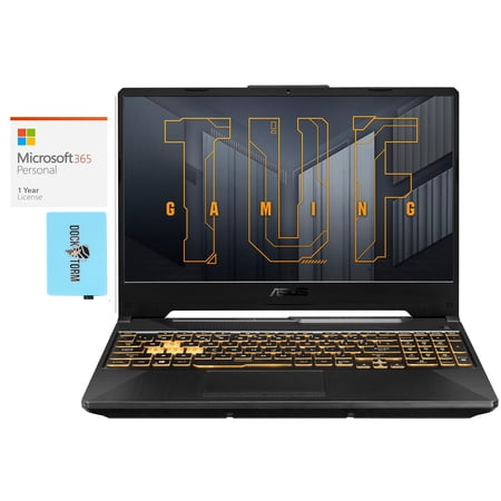 ASUS TUF A15 Gaming & Entertainment Laptop (AMD Ryzen 9 5900HX 8-Core  15.6  144Hz Full HD (1920x1080)  GeForce RTX 3060  16GB RAM  Win 11 Pro) with Microsoft 365 Personal   Hub