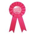 thumbnail image 1 of Correa para el hombro con insignia de fiesta de cumpleaños para niña, cinturón de etiqueta con insignia de oro rosa, 1 of 5