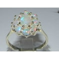 thumbnail image 3 of LBG British Made 14k White Gold Natural Opal Womens Statement Ring - 33 size options - Size, 3 of 6