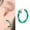 Green, variant on Border Fashion No Pierced Earrings Nose Lip Ring European Style Spring Clip Non Piercing Jewelry Hoops