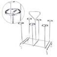 thumbnail image 3 of EeaseCA Metal Wine Glass Holder Wine Cup Rack Stemware Storage Air Drying System with Drain Tray for Kitchen Dining Room Bar Restaurant, 3 of 8