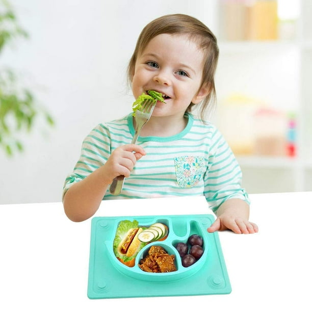 Silicone Suction Plates for Babies KSCD Non Slip Toddler Plates