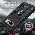 thumbnail image 6 of for Google Pixel Fold Case Heavy Duty Military Grade Protection,Camera Lens Slide Protection & 360°Rotate Magnetic Car Mount Holder Kickstand Rugged Shockproof Drop Hard Shell,Black, 6 of 9