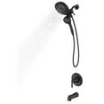 thumbnail image 3 of Moen Mikah 1-Handle Matte Black Tub and Shower Faucet, 3 of 6