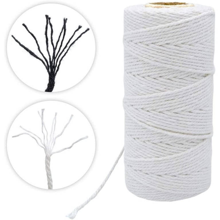jijAcraft 328 Feet Cotton String,Bakers Twines,cooking String,kitchen Twine White String for Arts Crafts and Gift Wrapping