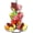 Black, variant on Fruit Basket Bowl with Banana Hanger, Fruit Vegetable Storage Basket with Banana Tree Holder for Kitchen Counter, Detachable Organizer for Bread Snack Produce (Black, 3-Tier Metal Base)