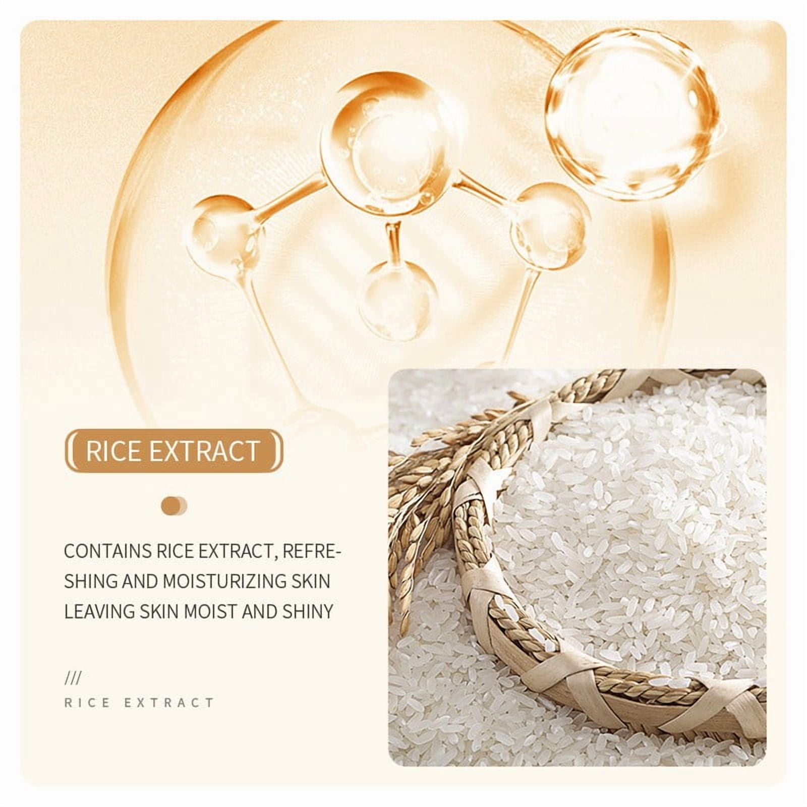 QunYou Skin Care Products for Women 6PCS Rice Puree Rejuvenation and Moisturizing Hydrating Set 120ml+15ml+120ml