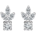 thumbnail image 2 of Sterling Silver Polished Cubic Zirconia Earrings, 2 of 3